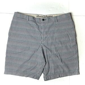Tommy Bahama Paradise Nation‎ Shorts  Mens 40 100% Cotton Checkered Blue Beach